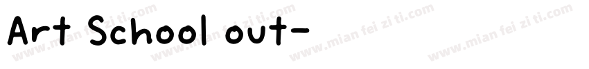 Art School out字体转换